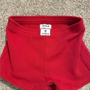 Parke Women's High Waist Red Shorts